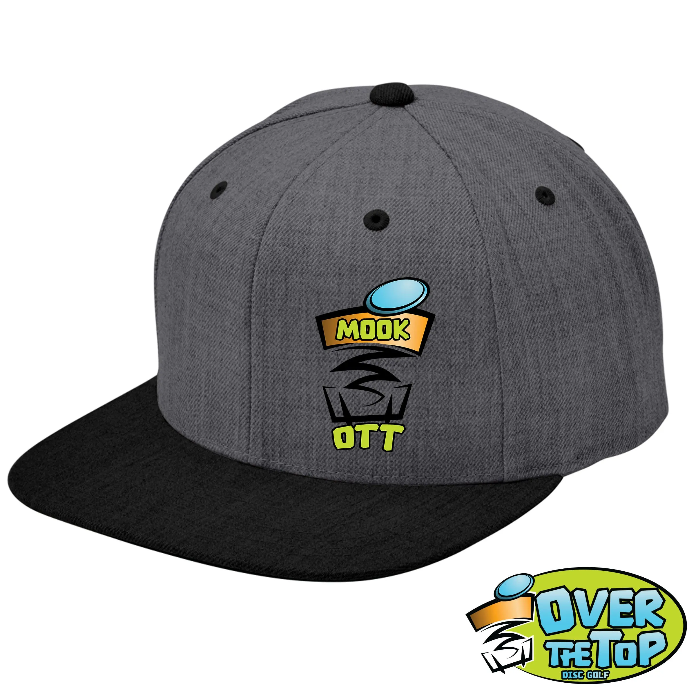 Over The Top Disc Golf Flat Bill Snapback Cap