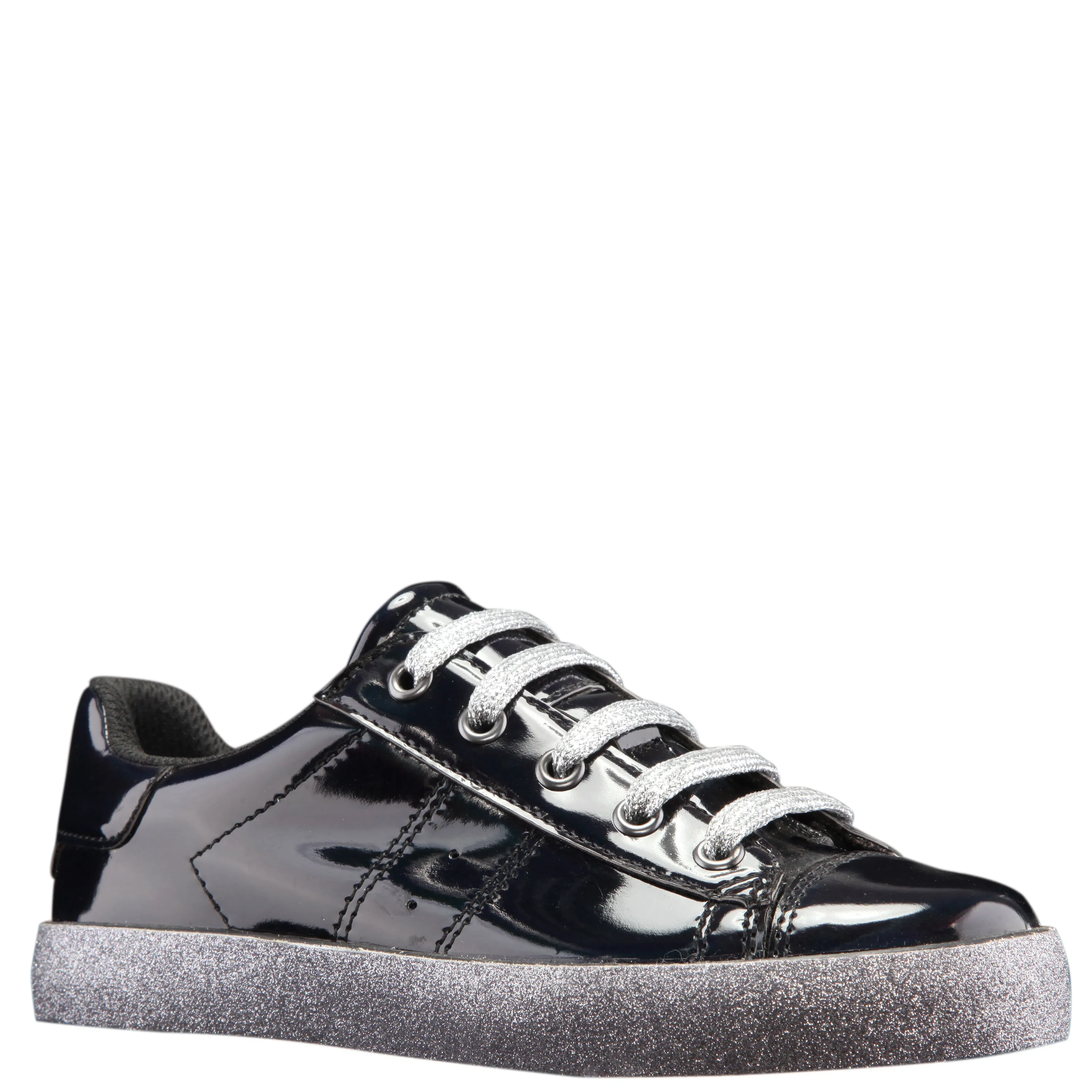 Patent Side Zip Sneaker