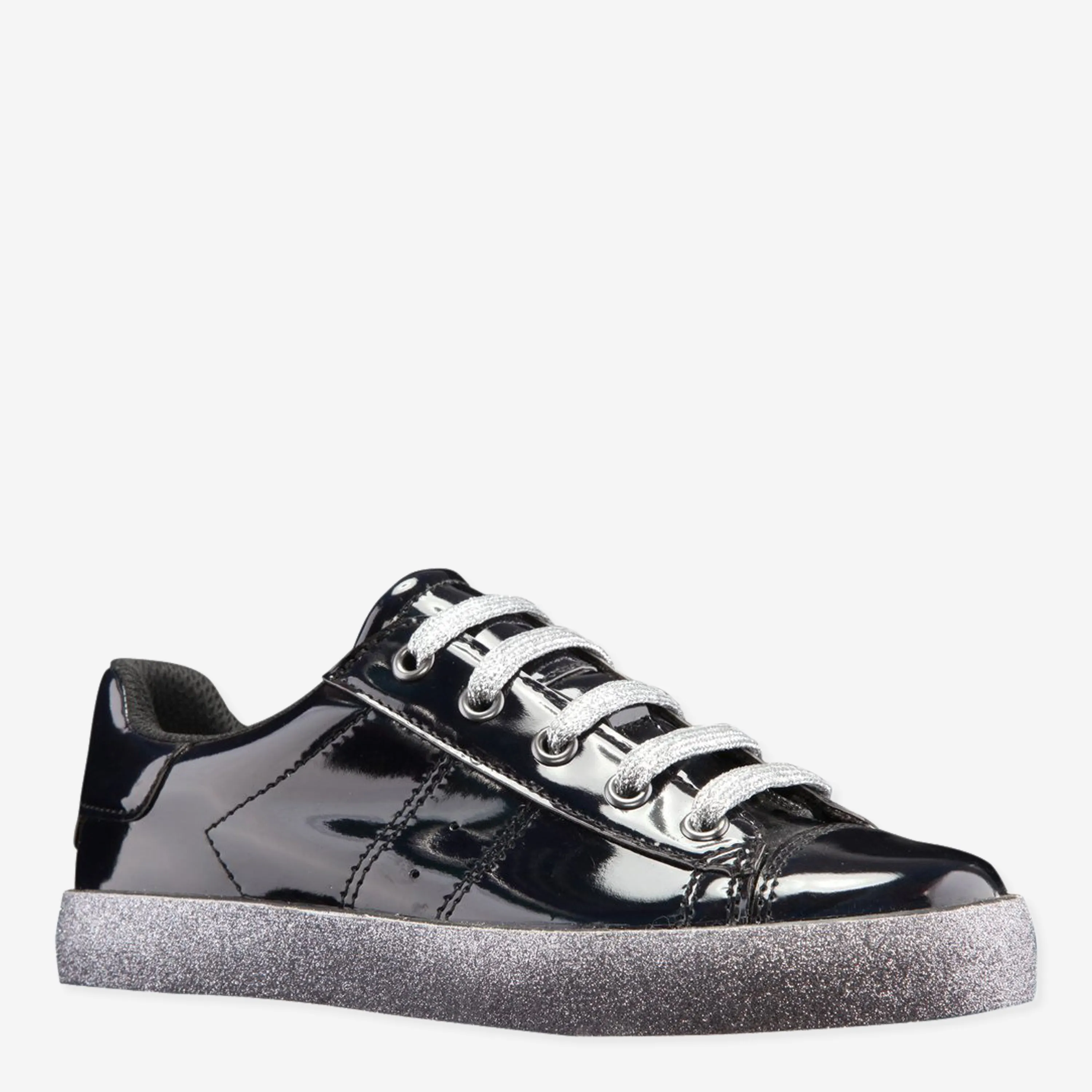 Patent Side Zip Sneaker