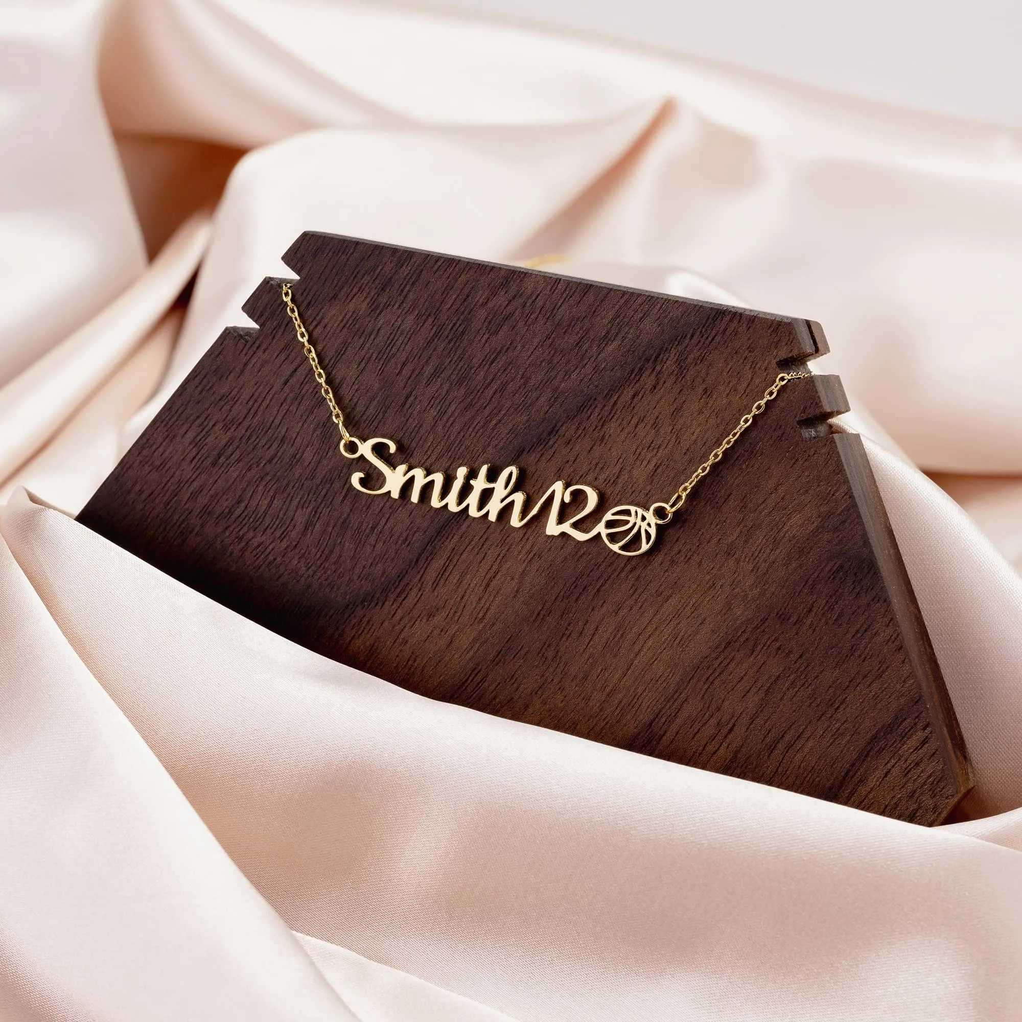 Personalised Name Necklace Sports Designs