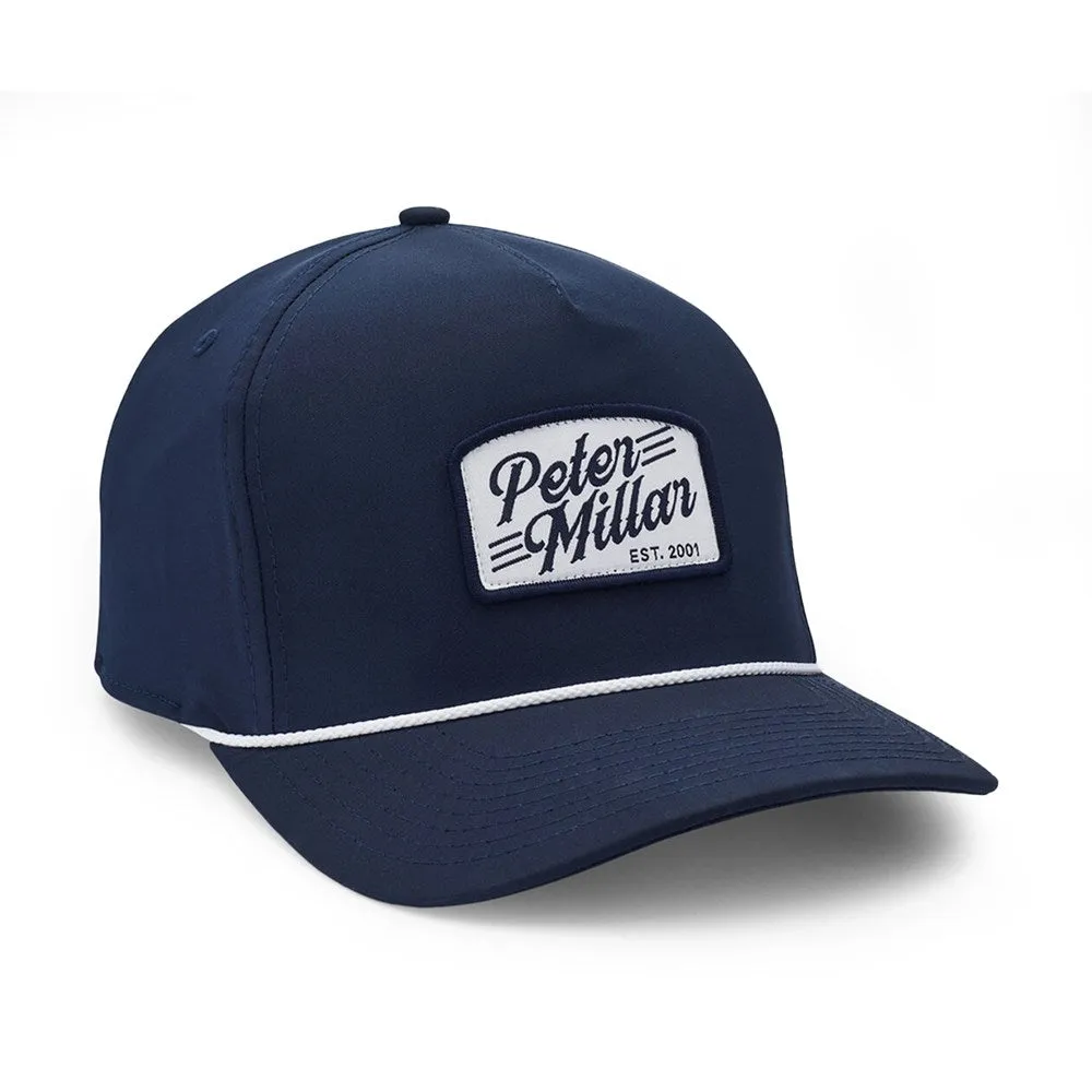 Peter Millar Clubhouse Rope Golf Cap - Navy/ White