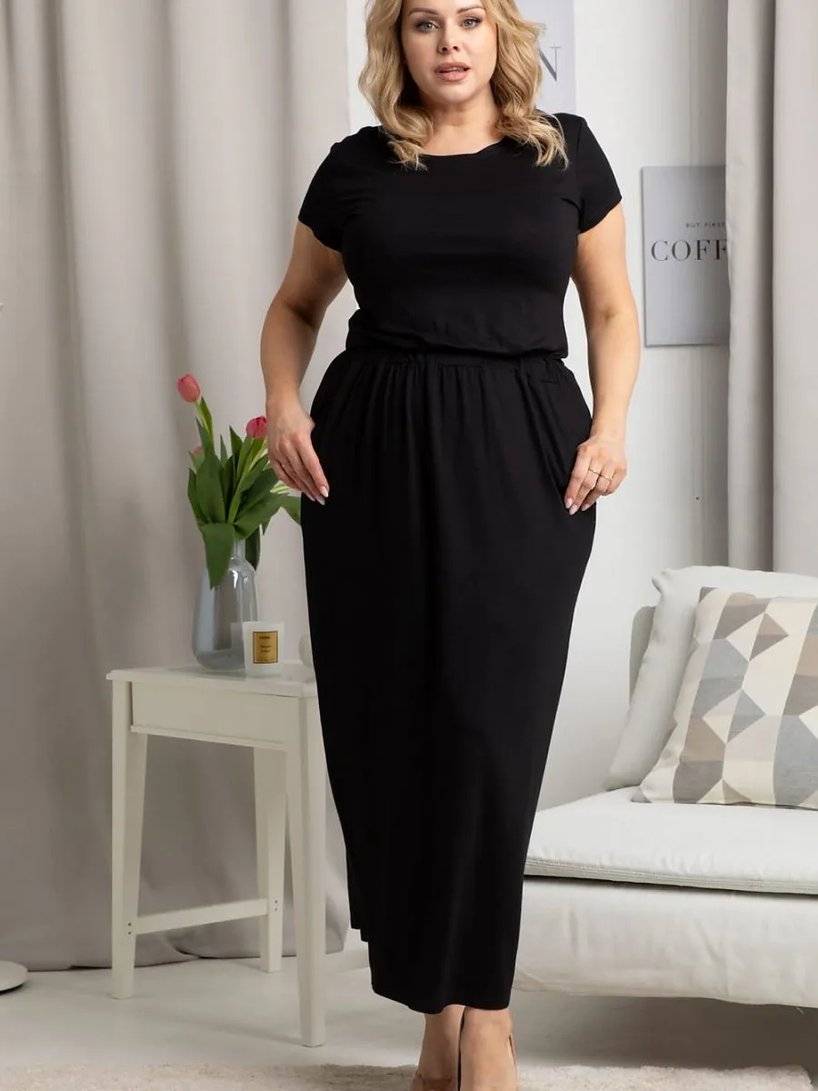 Plus size dress model 183389 Karko