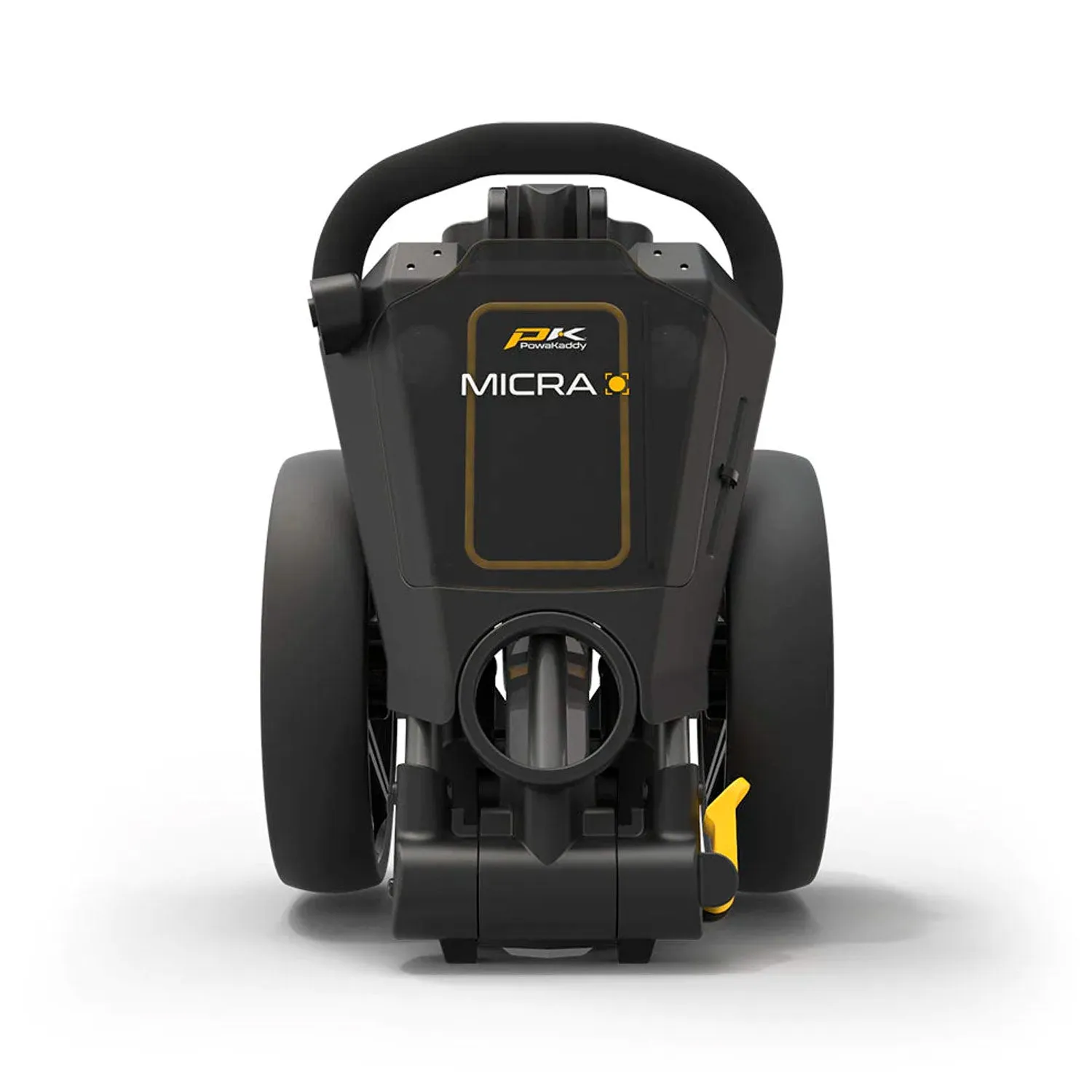 Powakaddy Micra Push Golf Cart - Gun MetalYellow