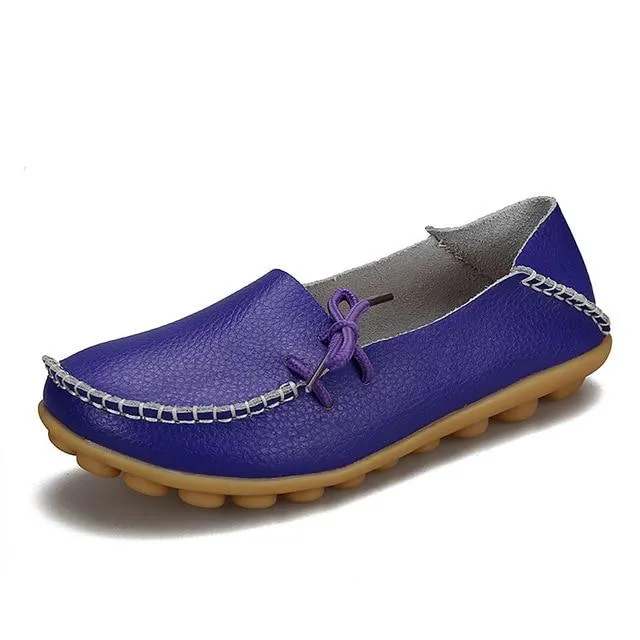 PU Leather Moccasin Style Leisure Loafers