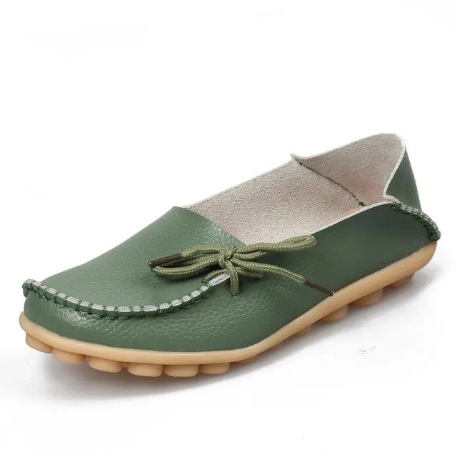 PU Leather Moccasin Style Leisure Loafers