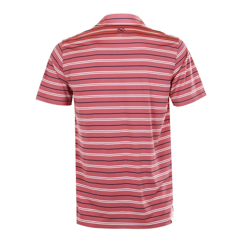 PUMA MATTR Striped Polo (Heartfelt)