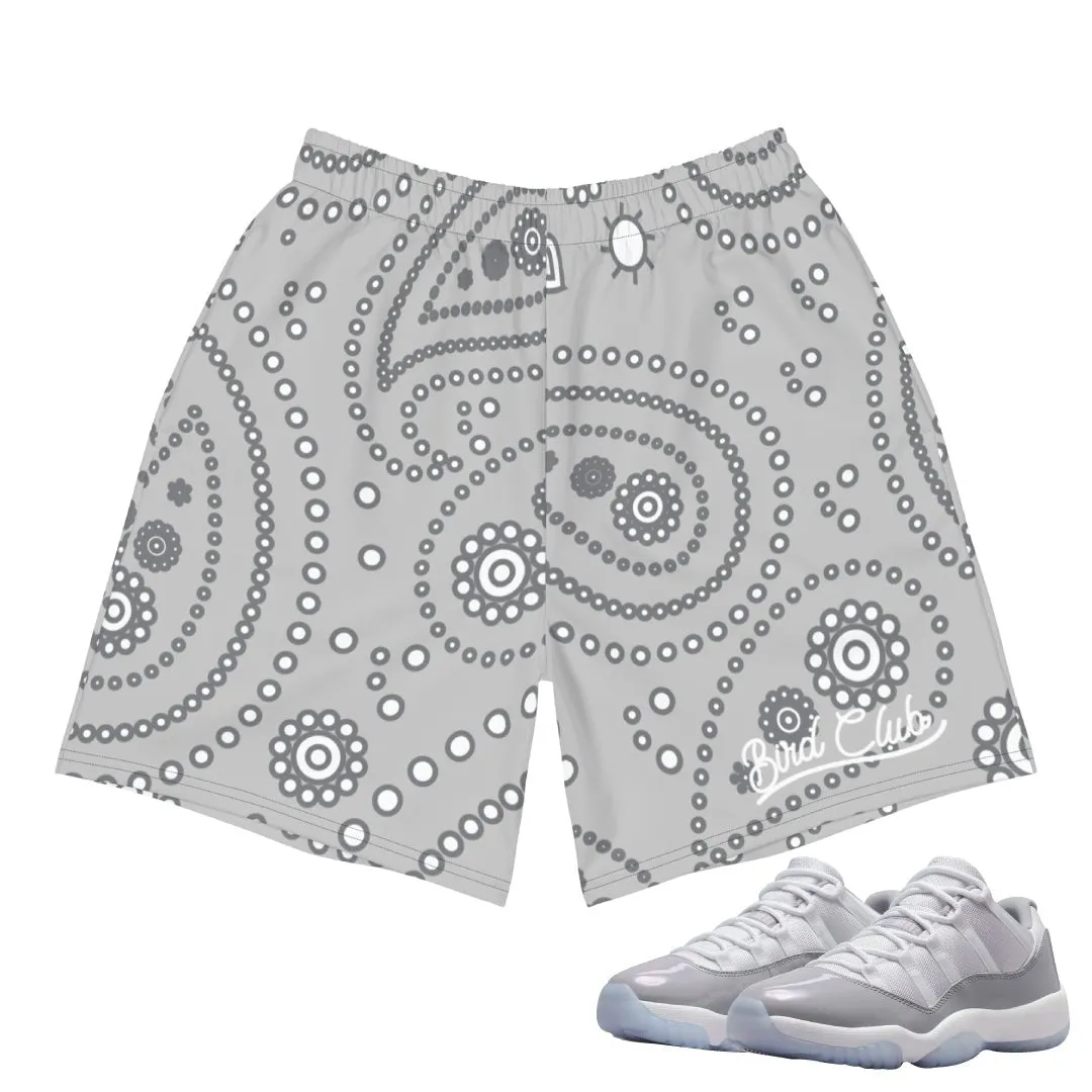 Retro 11 Low Cement Grey Paisley Shorts