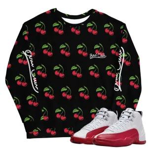 Retro 12 Cherry Sweatshirt