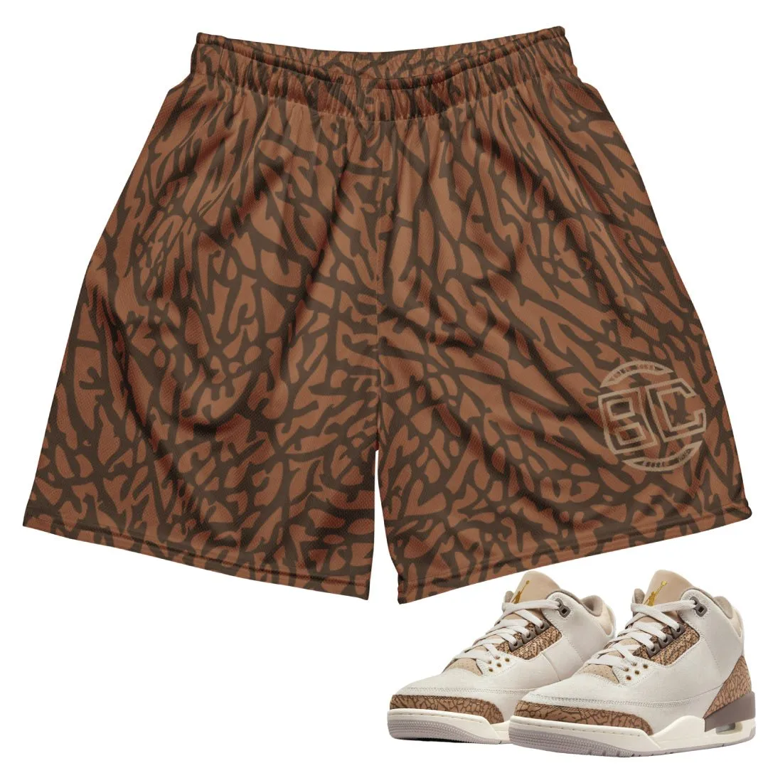 Retro 3 "Orewood Palomino" Mesh Shorts