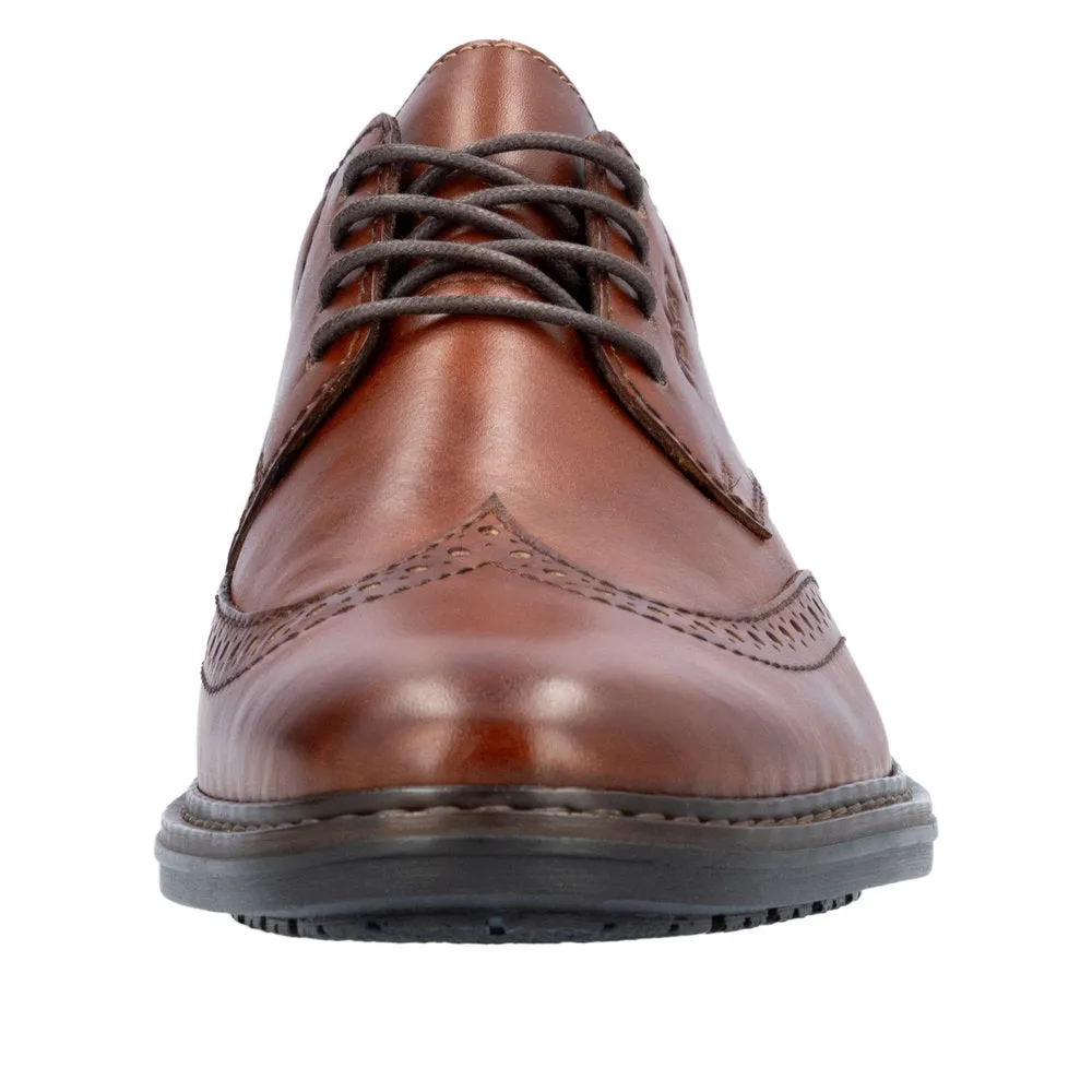 Rieker 17620-24 Mens Brown Leather Lace Up Shoes