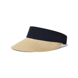 RLX Ralph Lauren Women's Straw Visor - French Navy