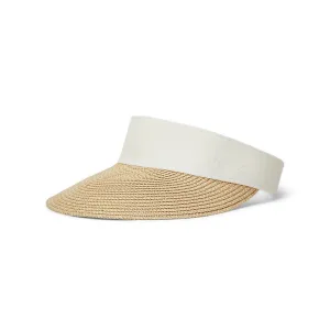 RLX Ralph Lauren Women's Straw Visor - Pure White