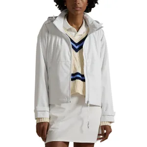 RLX Ralph Lauren Women's WaterProof Hooded Golf Jacket - Pure White