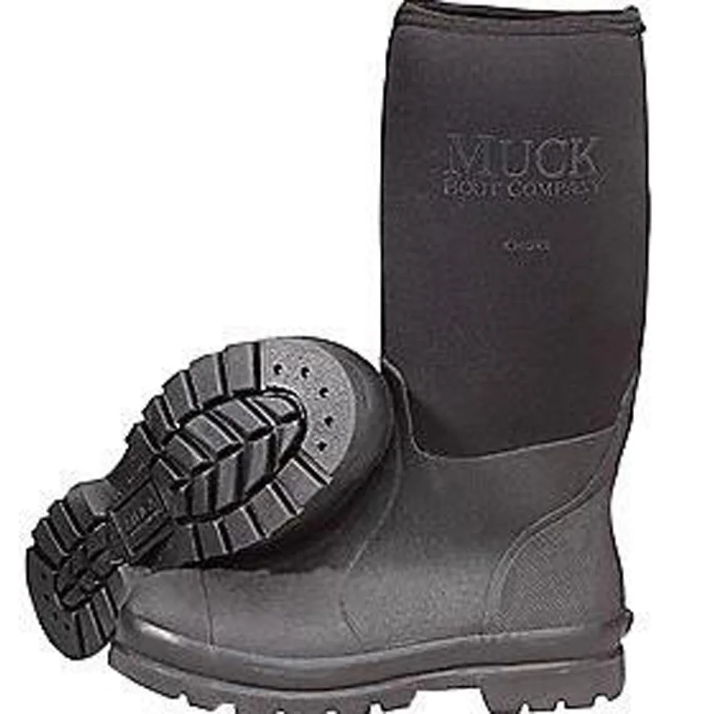 Servus By Honeywell Size 10 Muck Chore Black 16" Insulated Rubber Workboots With Steel Toe