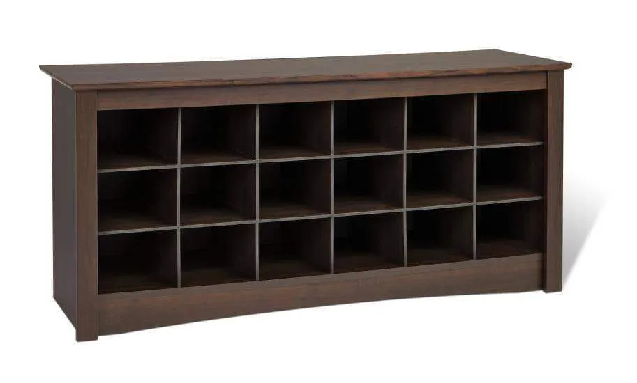 Shoe Cubbie Bench 18-inch - Multiple Options Available