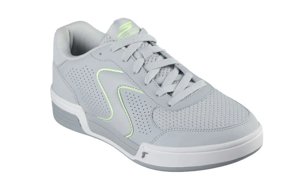 Skechers Mens Viper Court Classic Pickleball Gray Lime