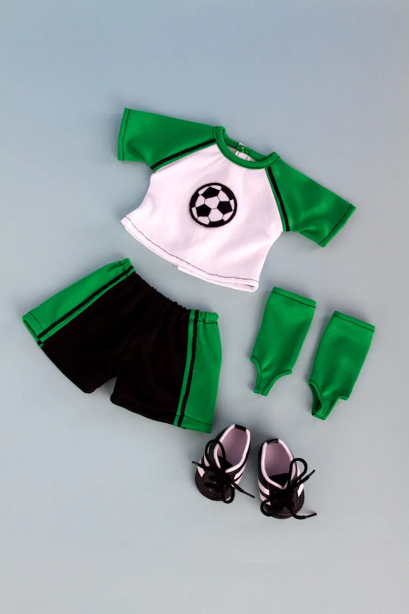 Soccer Girl -  Clothes for 18 inch Doll - 4 Piece Outfit - Shirt, Shorts, Socks and Shoes