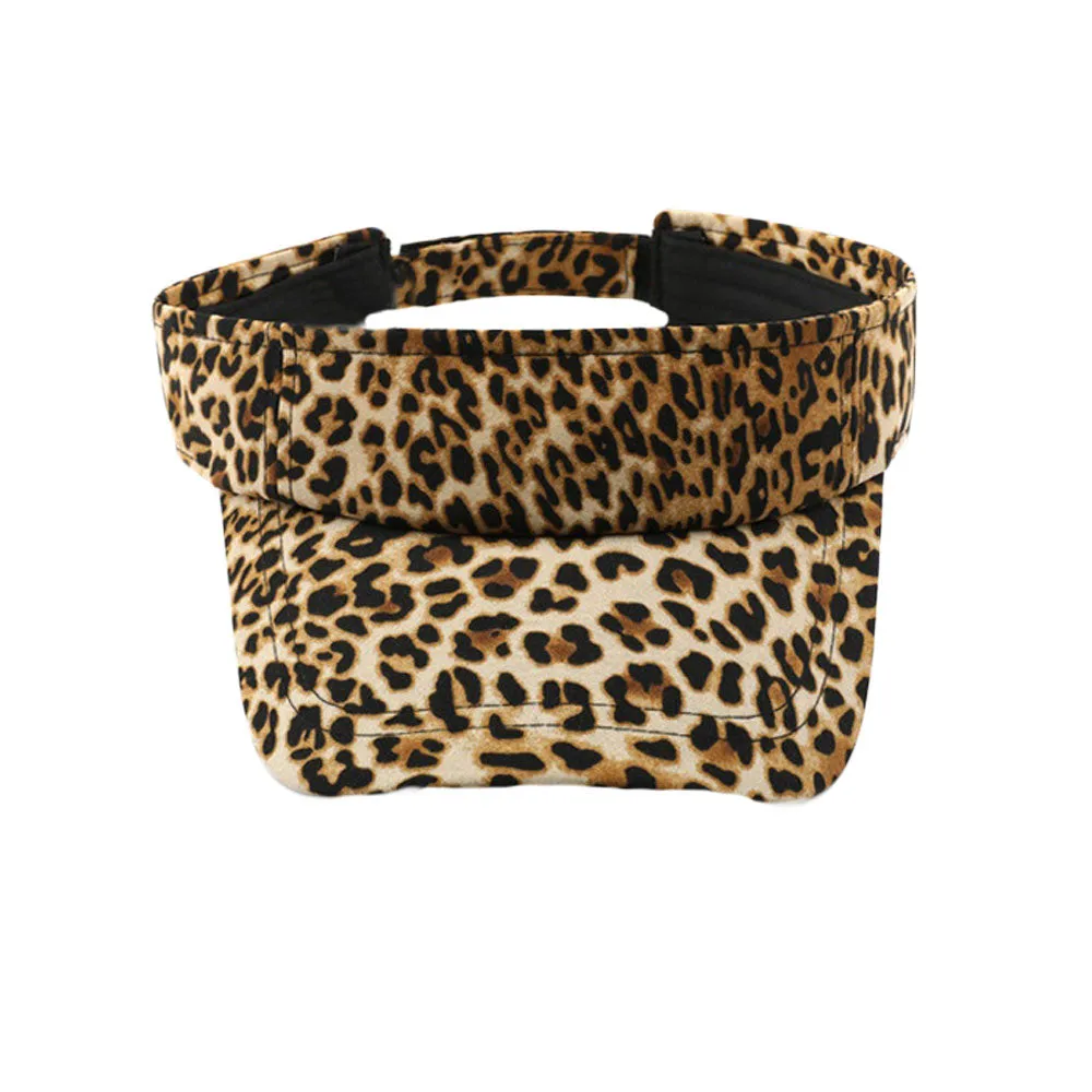 Sun Visor Summer UV Protection Leopard Beach Cap YZV0150