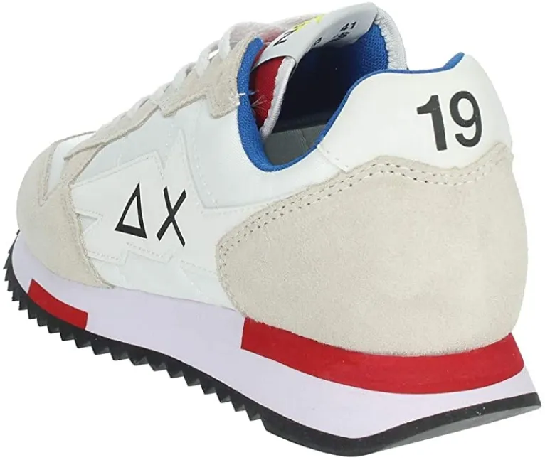 SUN68 scarpa sneakers da uomo Niki Solid Z31118 01 bianco