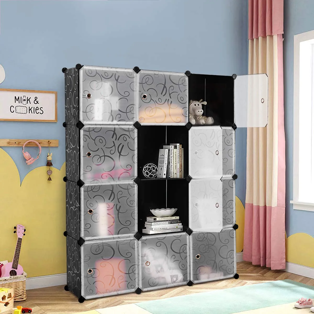 Tangkula DIY Storage Cubes, Portable Clothes Closet