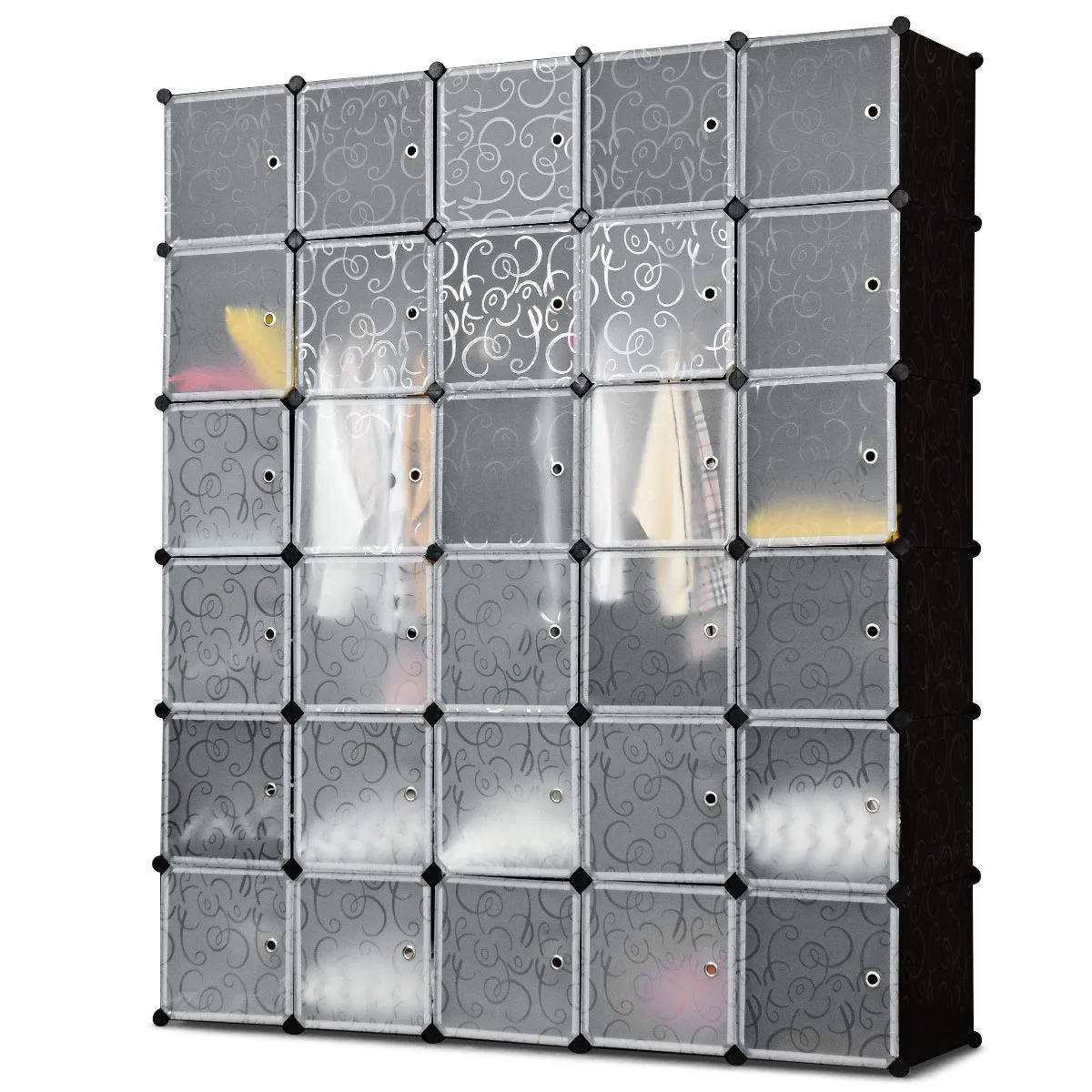 Tangkula DIY Storage Cubes, Portable Clothes Closet