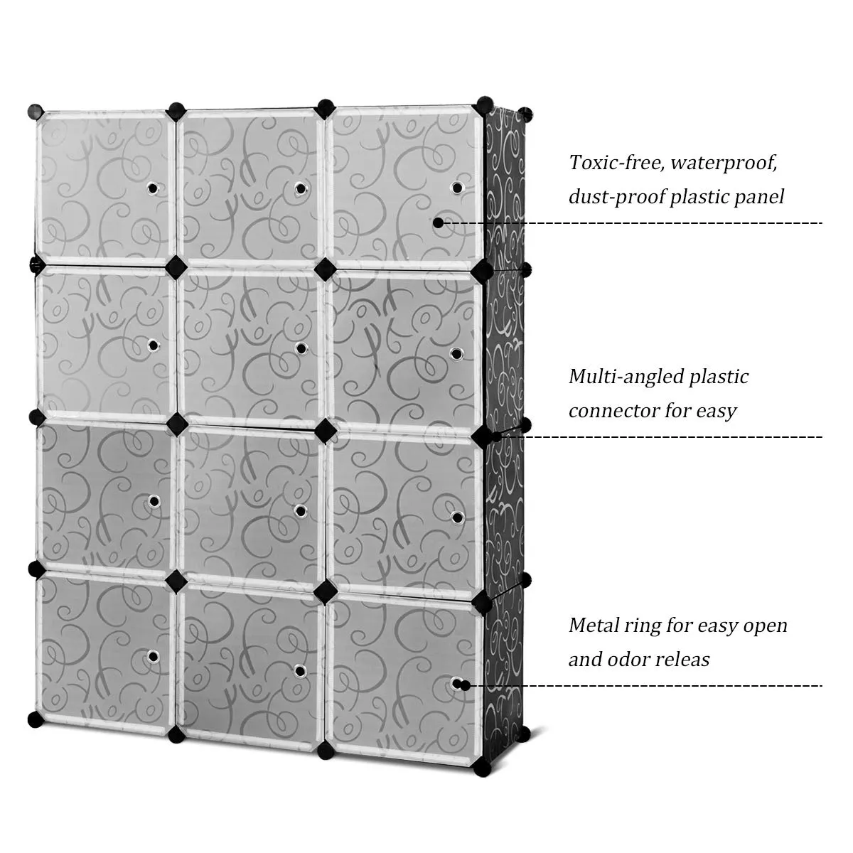 Tangkula DIY Storage Cubes, Portable Clothes Closet