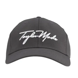 Taylormade Golf 2024 Tour Radar Script Seeker Hat Adjustable One Size Charcoal