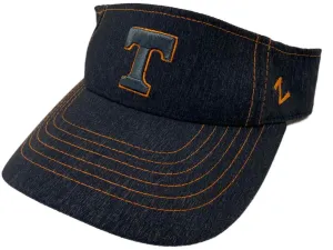 Tennessee Volunteers Zephyr Dark Denim Adjustable Strap Golf Visor Hat Cap