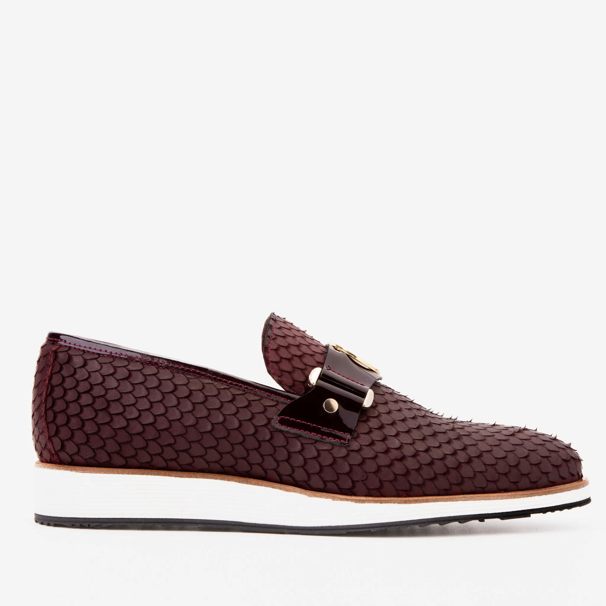 The Legacy Burgundy Leather Men Casual Loafer Shoe