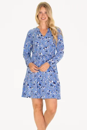 The Meredith Dress in Blue Blossom