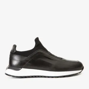 The Sonoma Black Leather Men Sneaker