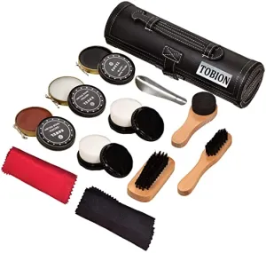 Tobion | Shoe Shine Brush | Kit Shoe Care