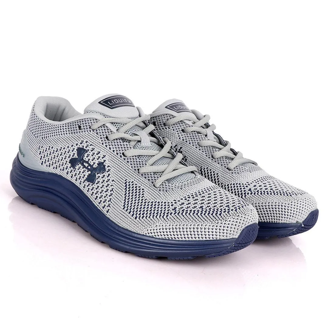 UA Charged Spark Light Grey/ Lake Blue Sneakers