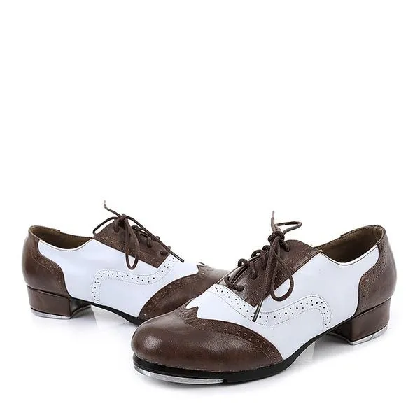 Unisex Real Leather Tap Dance Shoes