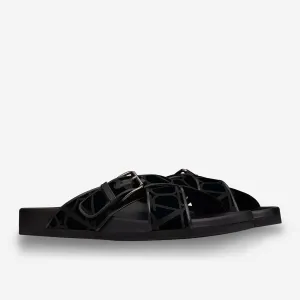 Valentino Garavani Fussfriend Toile Iconographe Technical Fabric Slide Sandal