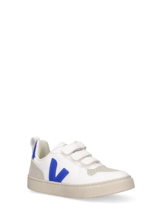 Veja   V-10 chrome-free leather strap sneakers 