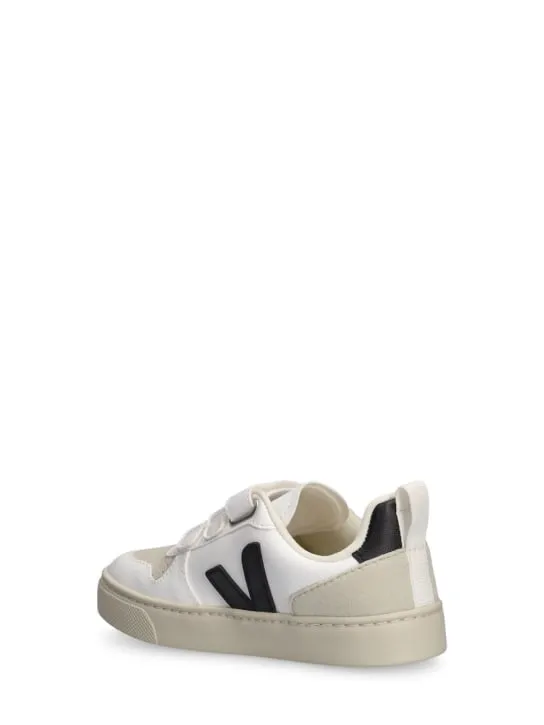 Veja   V-10 coated organic strap sneakers 