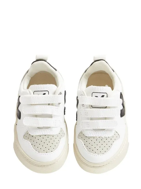 Veja   V-10 coated organic strap sneakers 