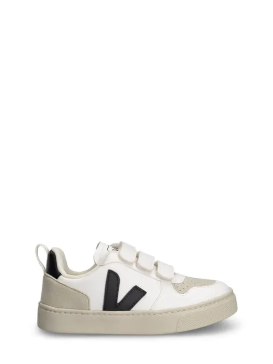 Veja   V-10 coated organic strap sneakers 