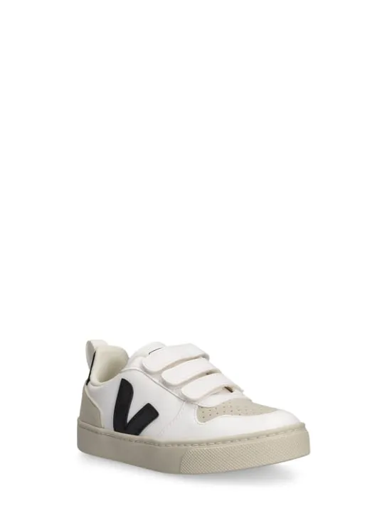 Veja   V-10 coated organic strap sneakers 