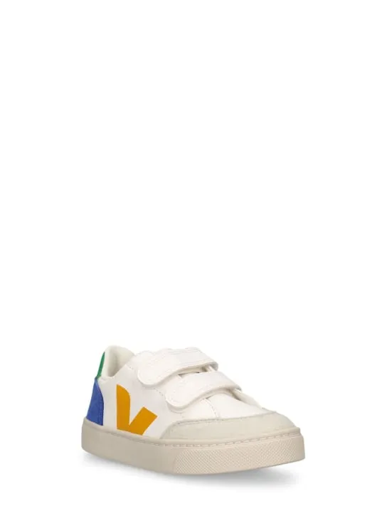 Veja   V-12 chrome-free leather sneakers 