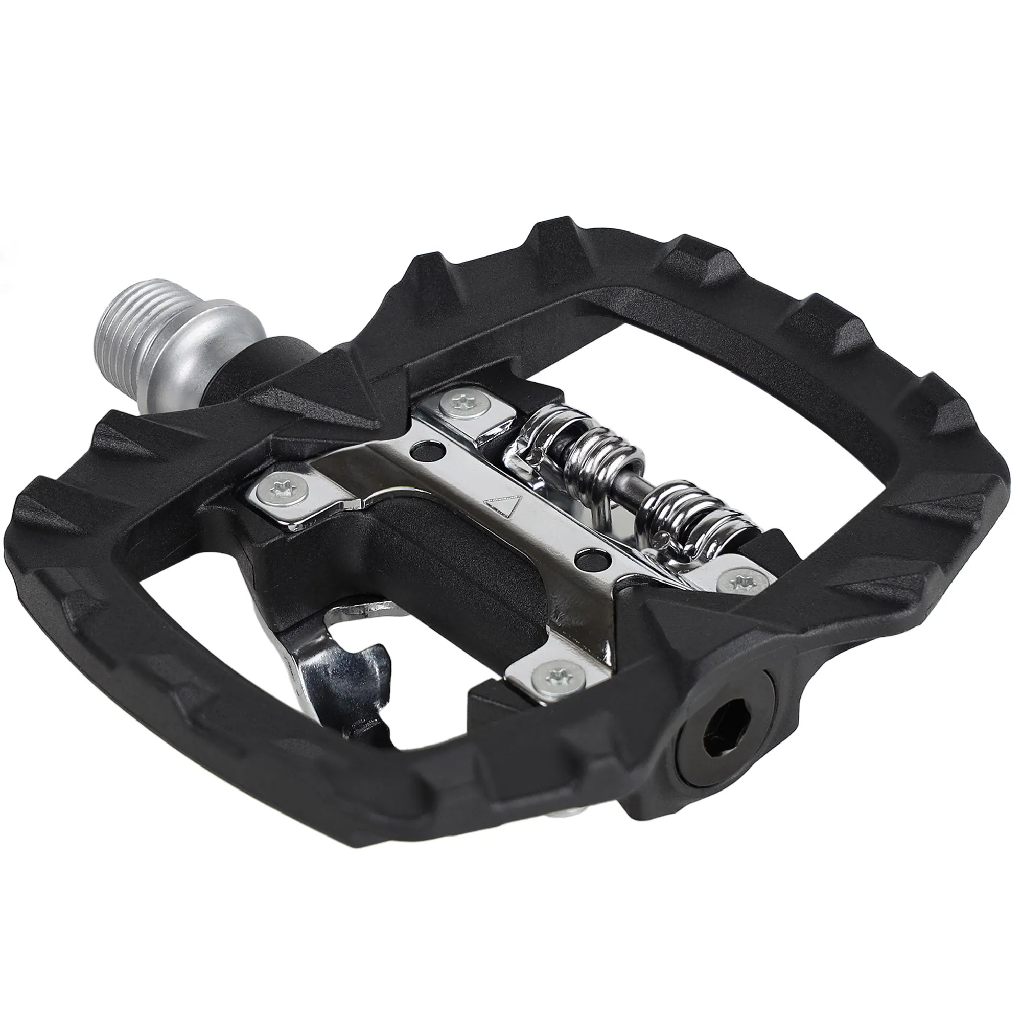 Venzo Multi-Use compatible with Shimano SPD Mountain Bike Road Bicycle Sealed Clipless Pedals - Dual Platform Multi-Purpose - Great for Touring, Road, Trekking Bikes -Light Engineering Thermoplastic