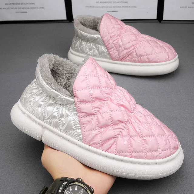 Waterproof Unisex Plush Slip-on Shoes