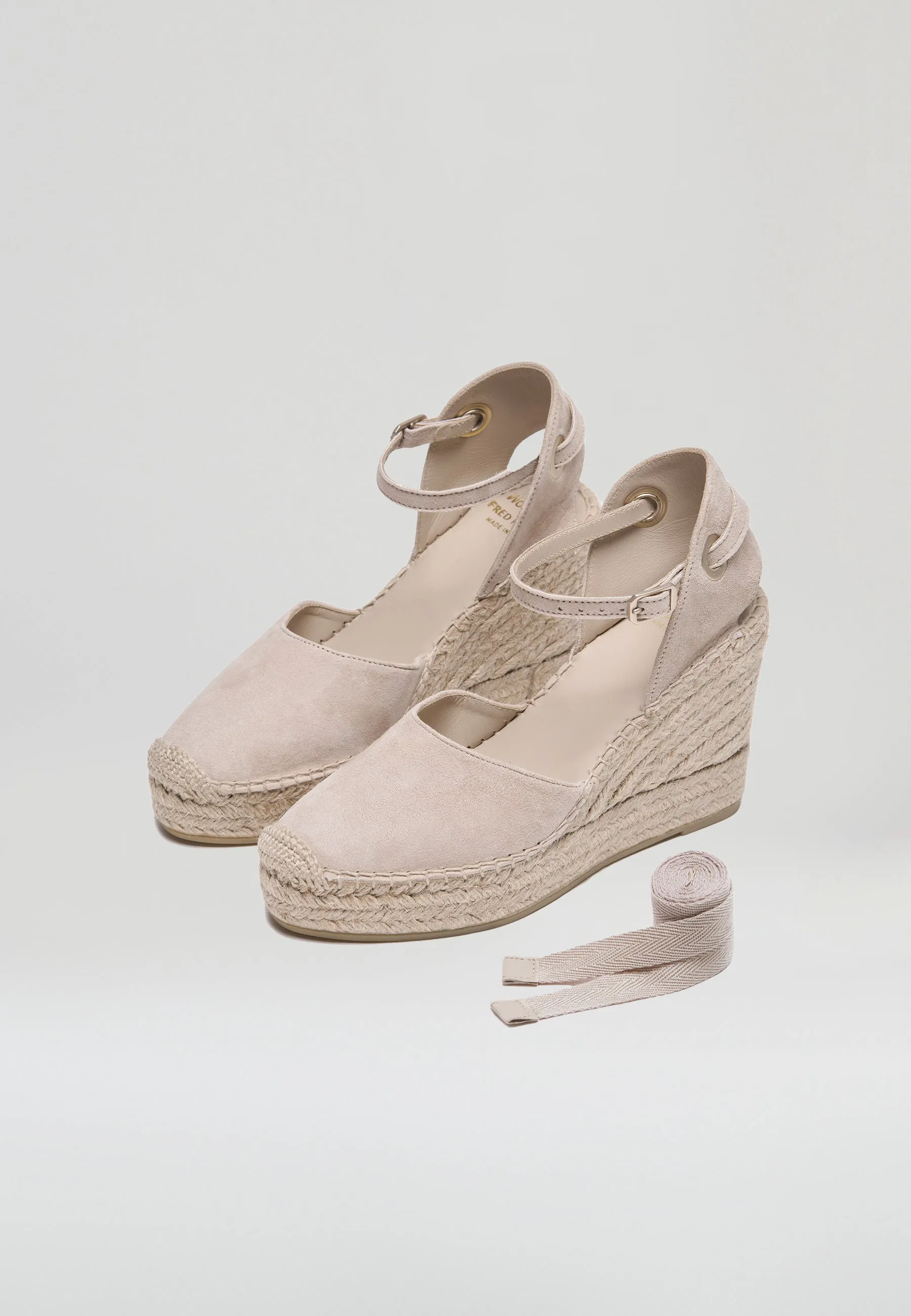 Wedges - Sand Suede