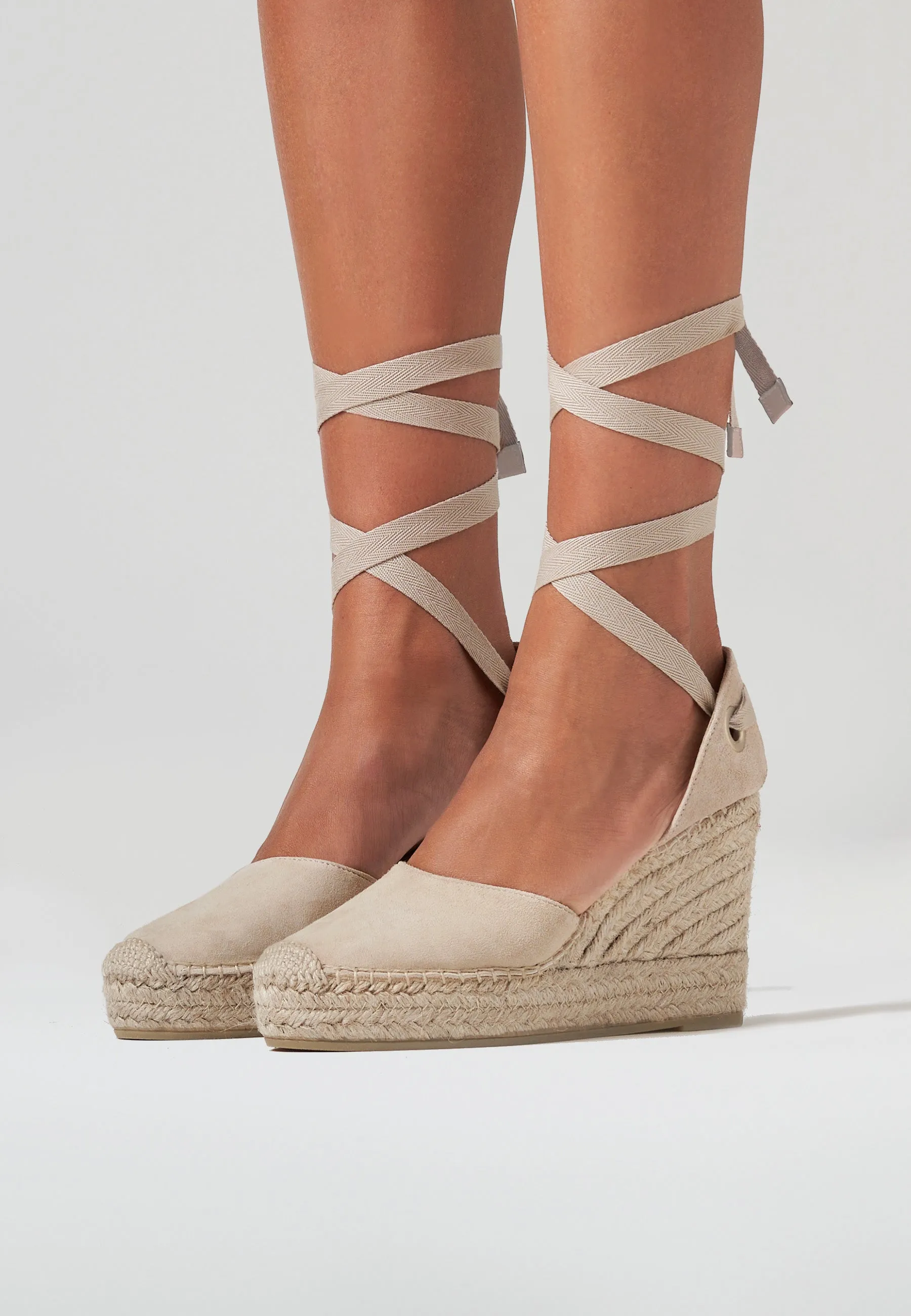 Wedges - Sand Suede