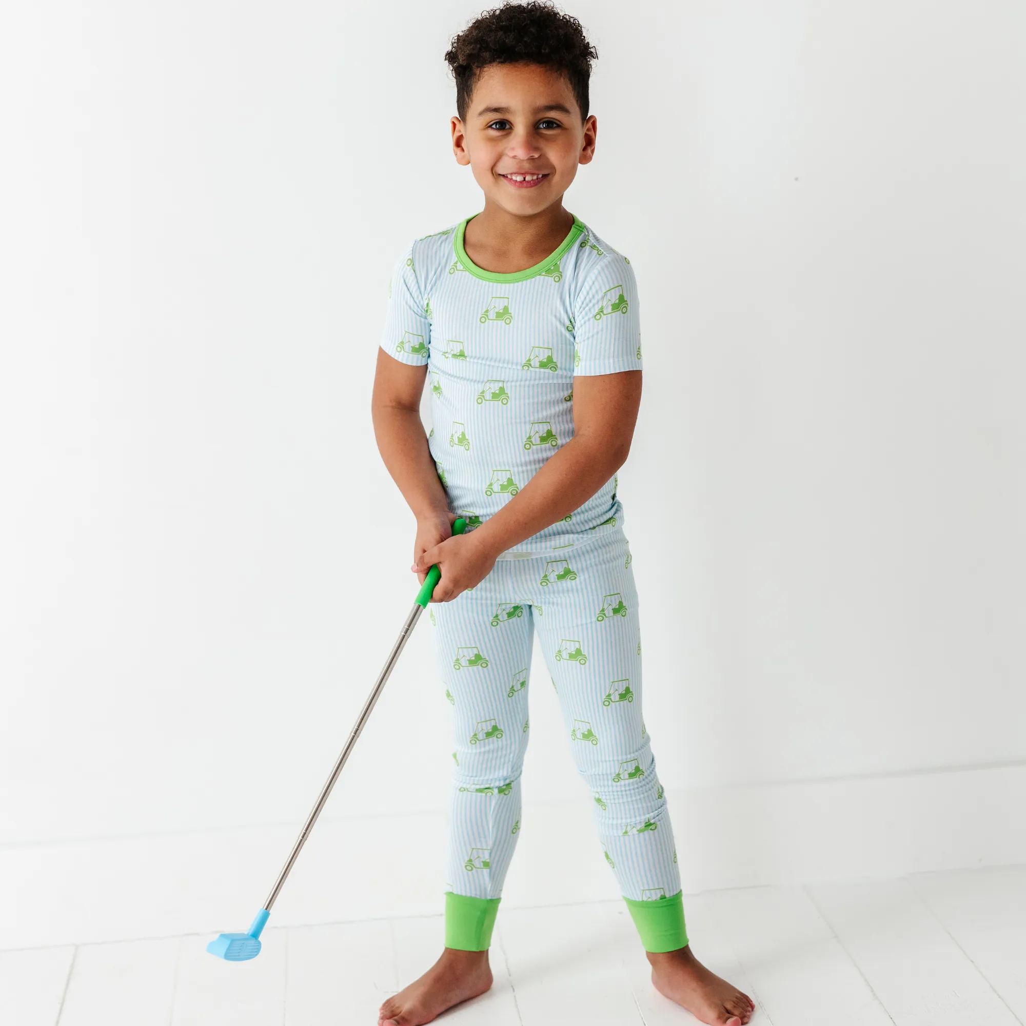 Who's Your Caddy? Blue Golf Toddler/Big Kid Pajamas