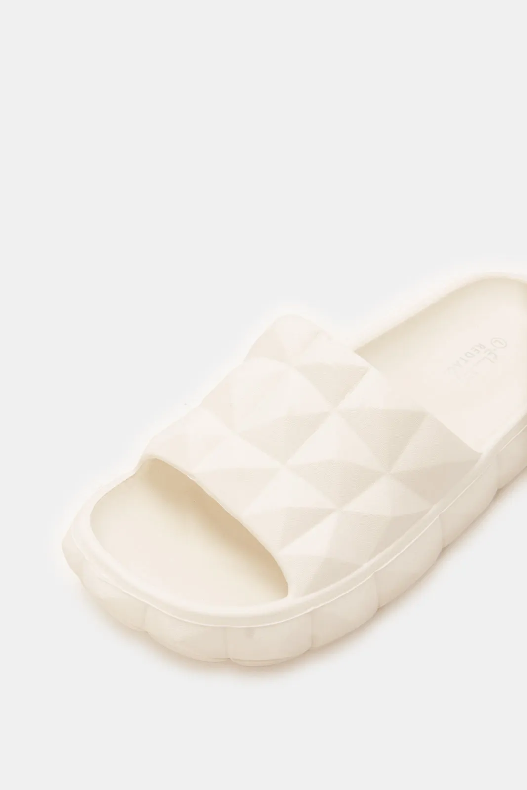 Women Ivory Molded Slides