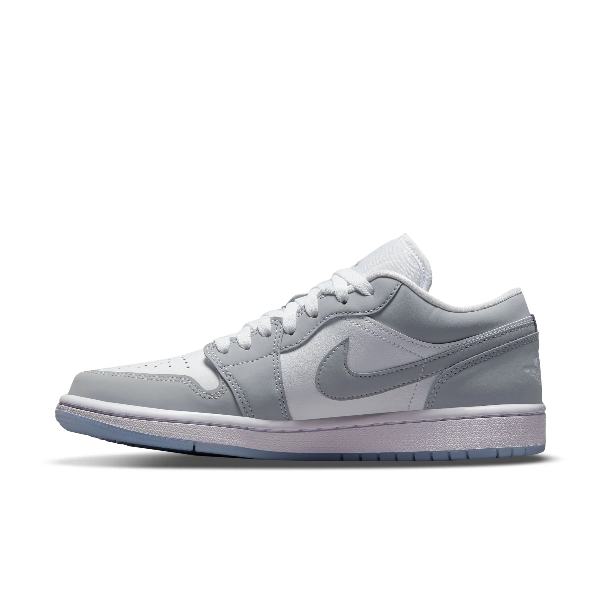 Women's Air Jordan 1 Low White/Wolf Grey-Aluminum DC0774-105