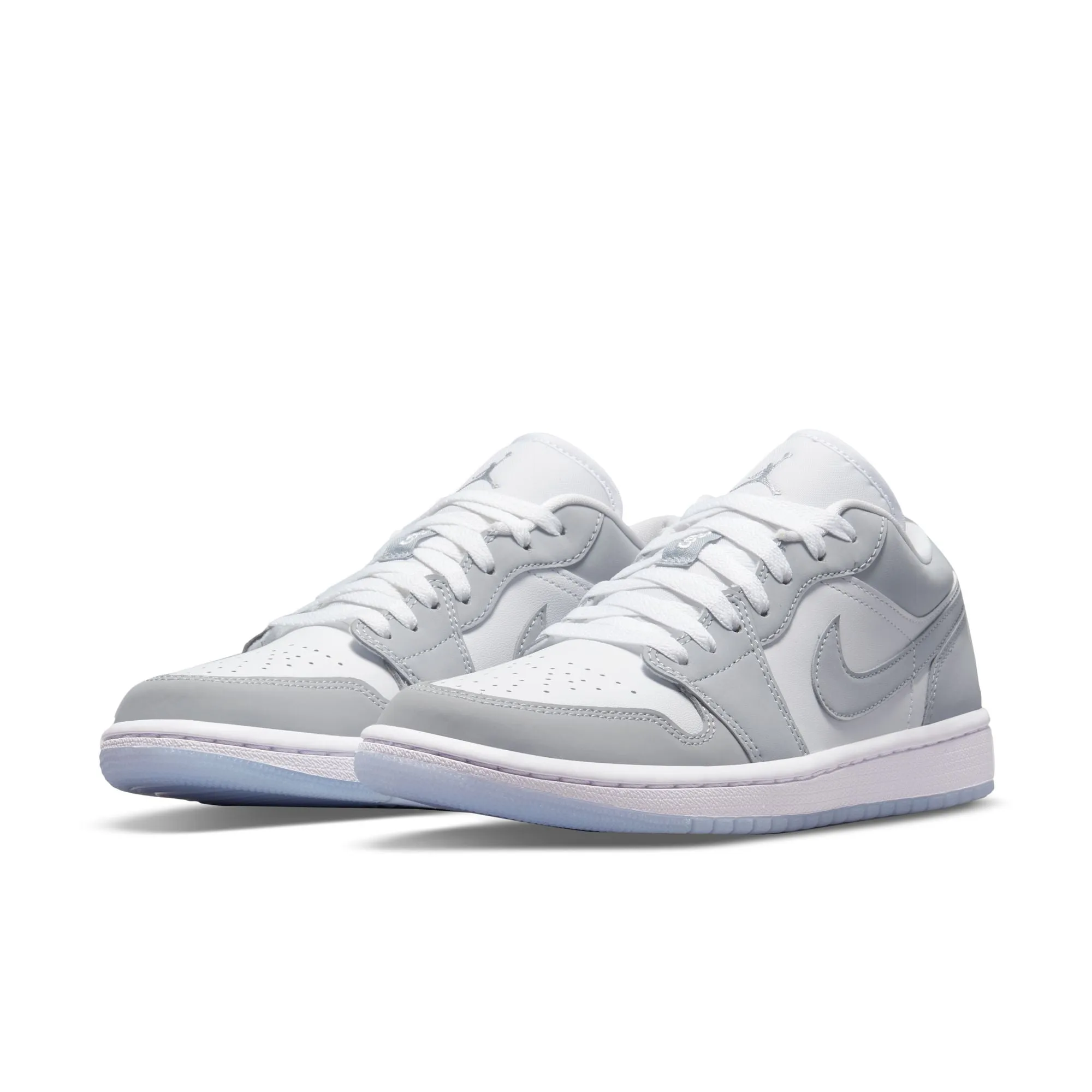 Women's Air Jordan 1 Low White/Wolf Grey-Aluminum DC0774-105