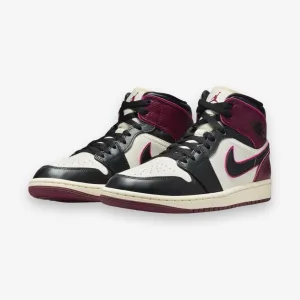 Women's Air Jordan 1 Mid SE Sail Black Active Pink FQ7818-101